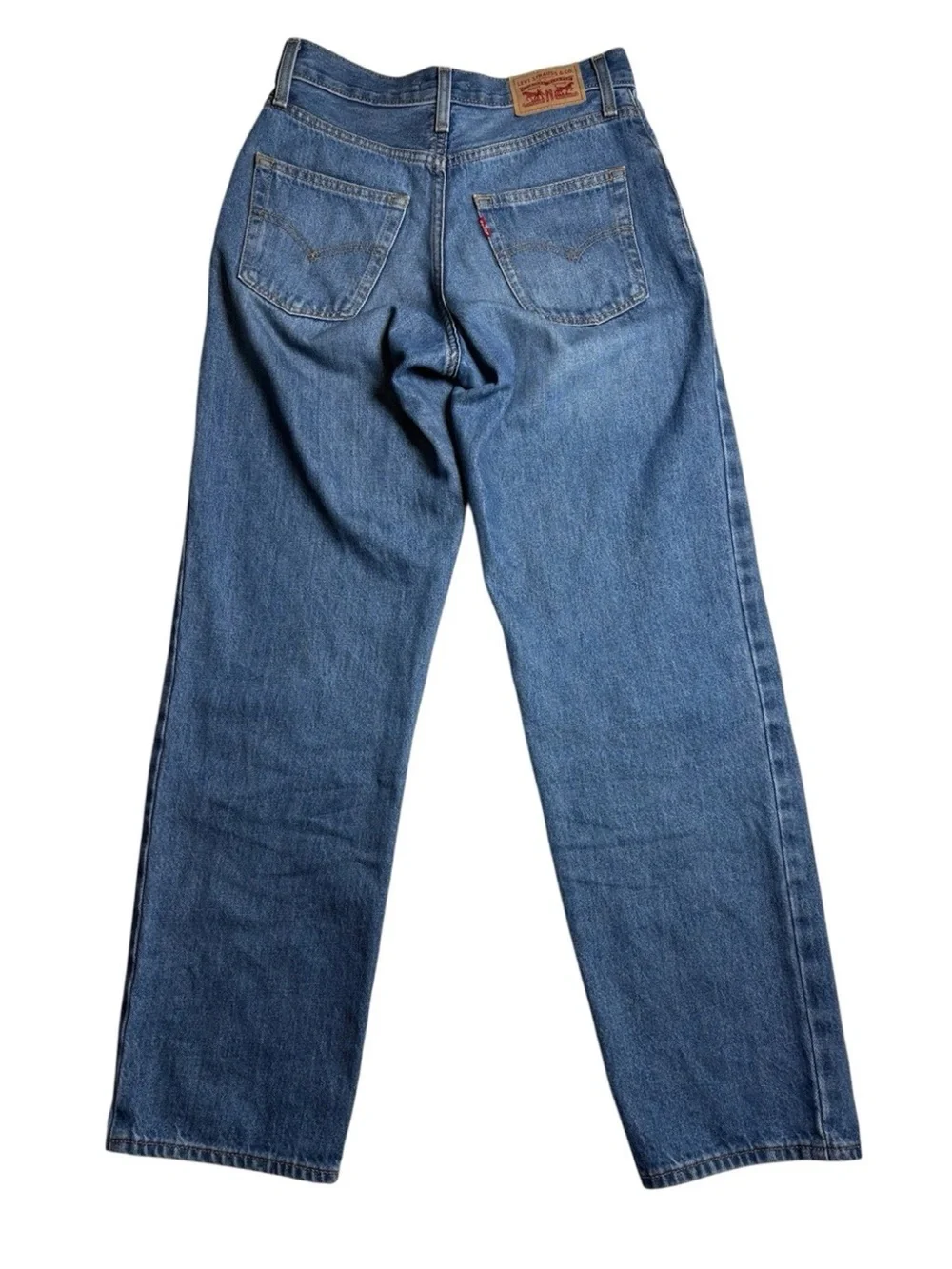 Levis '94 Baggy Jeans size 25 Medium Wash Relaxed Fit Straight Leg Mid Rise